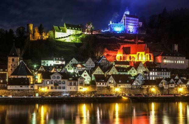 Natur Und Neckarblick Bei Heidelberg Хиршхорн Екстериор снимка